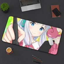 Load image into Gallery viewer, EroManga-Sensei Mouse Pad (Desk Mat) On Desk
