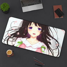 Load image into Gallery viewer, Eru Chitanda Smiling Mouse Pad (Desk Mat) On Desk
