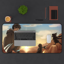 Load image into Gallery viewer, Fire Force Shinra Kusakabe Mouse Pad (Desk Mat) With Laptop
