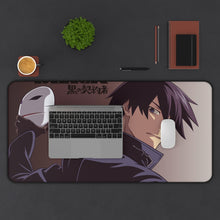 Load image into Gallery viewer, Darker Than Black Hei Mouse Pad (Desk Mat) With Laptop
