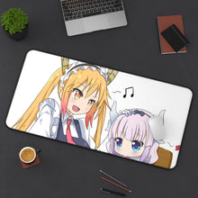 Load image into Gallery viewer, Miss Kobayashi&#39;s Dragon Maid Kanna Kamui, Kobayashi San Chi No Maid Dragon, Tohru Mouse Pad (Desk Mat) On Desk
