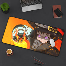 Load image into Gallery viewer, Fire Force Maki Oze Mouse Pad (Desk Mat) On Desk
