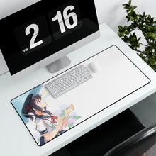 Load image into Gallery viewer, Anime Girl Mouse Pad (Desk Mat) With Laptop
