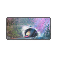 Scenic drive through the cherry blossoms Mouse Pad (Desk Mat)
