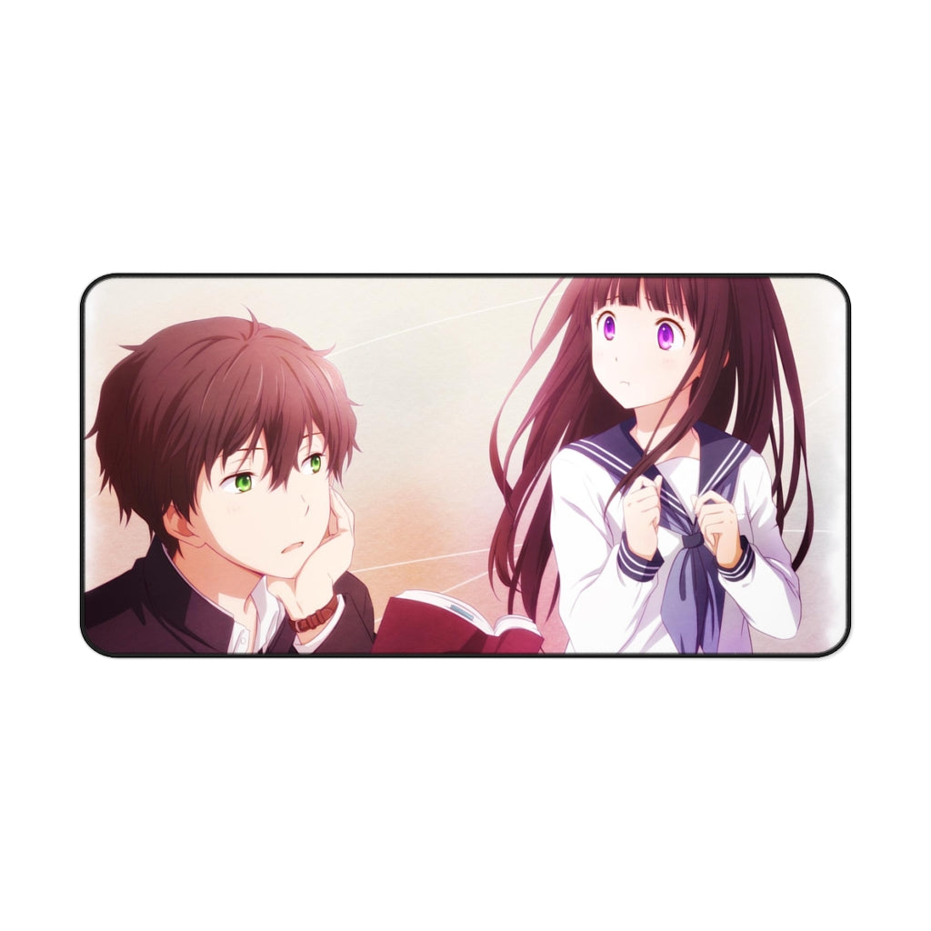 Eru Chitanda  And  Hōtarō Oreki Looking each other Mouse Pad (Desk Mat)