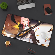 Load image into Gallery viewer, Guilty Crown Inori Yuzuriha Mouse Pad (Desk Mat) On Desk
