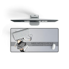 Load image into Gallery viewer, Miss Monochrome Mouse Pad (Desk Mat) On Desk
