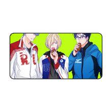 Load image into Gallery viewer, Yuri!!! On Ice Victor Nikiforov, Yuri Plisetsky, Yuuri Katsuki Mouse Pad (Desk Mat)
