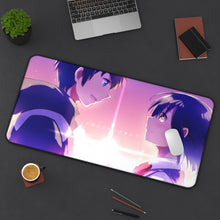 Load image into Gallery viewer, Your Name. Mouse Pad (Desk Mat) On Desk
