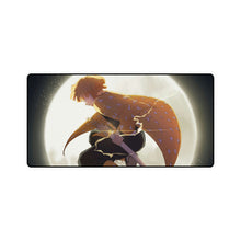 Load image into Gallery viewer, Zenitsu, Katana, Lightning, Full Moon, (Kimetsu no Yaiba), Mouse Pad (Desk Mat)
