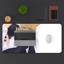 Load image into Gallery viewer, Durarara!! Izaya Orihara, Shizuo Heiwajima Mouse Pad (Desk Mat) With Laptop
