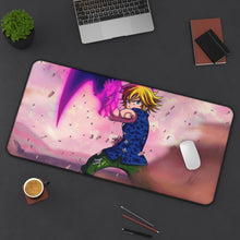 Load image into Gallery viewer, Meliodas Sword Of Darkness Mouse Pad (Desk Mat) On Desk
