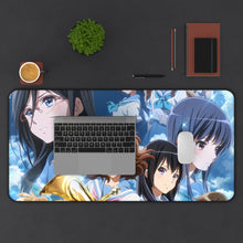 Load image into Gallery viewer, Sound! Euphonium Kumiko Oumae, Reina Kousaka, Hazuki Katou, Sapphire Kawashima, Asuka Tanaka Mouse Pad (Desk Mat) With Laptop
