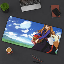 Load image into Gallery viewer, Spice And Wolf Mouse Pad (Desk Mat) On Desk
