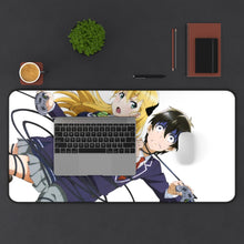 Load image into Gallery viewer, Gamers! Karen Tendou, Keita Amano Mouse Pad (Desk Mat) With Laptop
