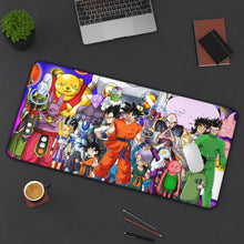 Load image into Gallery viewer, Goku, Trunks, Vegeta, Whis, Beerus, Gohan and Tenshinhan (Dragon Ball) 8k Mouse Pad (Desk Mat) On Desk
