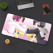 Load image into Gallery viewer, Durarara!! Izaya Orihara, Shizuo Heiwajima Mouse Pad (Desk Mat) On Desk
