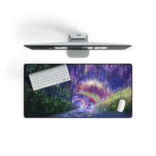 Load image into Gallery viewer, Anime Girl in Wisteria Garden Mouse Pad (Desk Mat) On Desk
