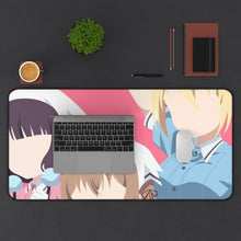 Load image into Gallery viewer, Blend S Maika Sakuranomiya, Kaho Hinata, Mafuyu Hoshikawa Mouse Pad (Desk Mat) With Laptop
