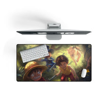 Load image into Gallery viewer, Luffy, Ace and Sabo Mouse Pad (Desk Mat) With Laptop
