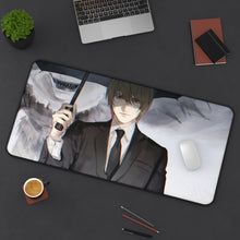 Load image into Gallery viewer, Death Note Light Yagami, Ryuk Mouse Pad (Desk Mat) On Desk
