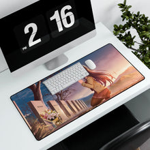 Load image into Gallery viewer, Girl Praying at a Grave Mouse Pad (Desk Mat) With Laptop
