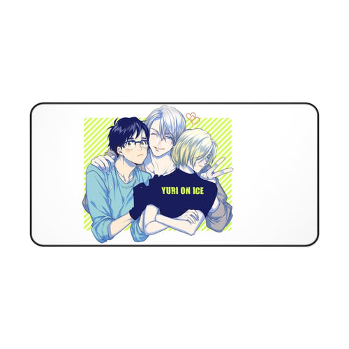 Yuri!!! On Ice Victor Nikiforov, Yuri Plisetsky, Yuuri Katsuki Mouse Pad (Desk Mat)