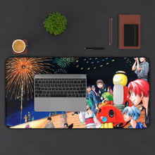 Load image into Gallery viewer, Assassination Classroom Koro-sensei, Karma Akabane, Nagisa Shiota, Kaede Kayano, Rio Nakamura Mouse Pad (Desk Mat) With Laptop
