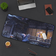 Load image into Gallery viewer, Anime Winter Mouse Pad (Desk Mat) On Desk

