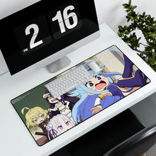 Load image into Gallery viewer, Isekai Quartet Mouse Pad (Desk Mat) With Laptop
