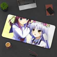 Load image into Gallery viewer, Angel Beats! Kanade Tachibana, Yuri Nakamura Mouse Pad (Desk Mat) On Desk
