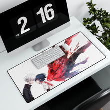 Load image into Gallery viewer, Tokyo Ghoul Ken Kaneki, Touka Kirishima Mouse Pad (Desk Mat) With Laptop
