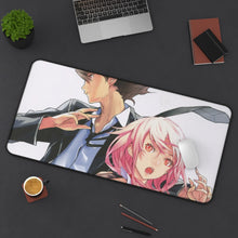 Load image into Gallery viewer, Guilty Crown Inori Yuzuriha Mouse Pad (Desk Mat) On Desk
