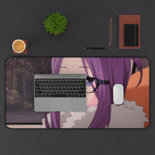Load image into Gallery viewer, Laid-Back Camp Mouse Pad (Desk Mat) With Laptop
