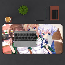 Load image into Gallery viewer, Is The Order A Rabbit? Mouse Pad (Desk Mat) With Laptop
