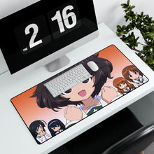 Load image into Gallery viewer, Girls und Panzer Mouse Pad (Desk Mat) With Laptop
