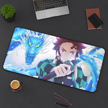 Load image into Gallery viewer, Demon Slayer: Kimetsu No Yaiba Mouse Pad (Desk Mat) On Desk
