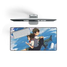 Load image into Gallery viewer, Your Name. Mouse Pad (Desk Mat) On Desk
