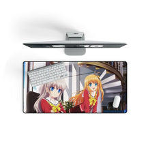 Load image into Gallery viewer, Charlotte Nao Tomori, Yusa Kurobane Mouse Pad (Desk Mat) On Desk
