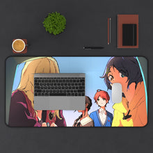 Load image into Gallery viewer, Wonder Egg Priority Rika Kawai, Momoe Sawaki, Neiru Aonuma Mouse Pad (Desk Mat) With Laptop
