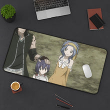Load image into Gallery viewer, Fairy Tail Wendy Marvell, Charles, Gajeel Redfox Mouse Pad (Desk Mat) On Desk
