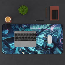 Load image into Gallery viewer, Hatsune Miku in the Station Sound Operating Studio Mouse Pad (Desk Mat) With Laptop

