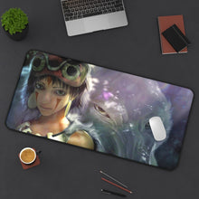 Load image into Gallery viewer, Girl and Her Protector Mouse Pad (Desk Mat) On Desk
