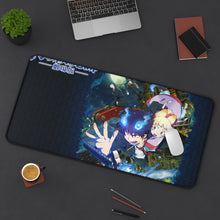 Load image into Gallery viewer, Blue Exorcist Rin Okumura, Yukio Okumura Mouse Pad (Desk Mat) On Desk
