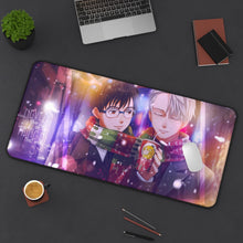 Load image into Gallery viewer, Yuri!!! On Ice Mouse Pad (Desk Mat) On Desk
