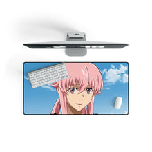 Load image into Gallery viewer, Mirai Nikki Yuno Gasai Mouse Pad (Desk Mat) On Desk
