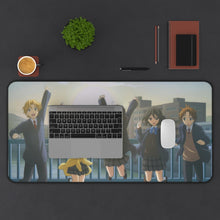 Load image into Gallery viewer, Kokoro Connect Himeko Inaba, Iori Nagase, Taichi Yaegashi, Yui Kiriyama, Yoshifumi Aoki Mouse Pad (Desk Mat) With Laptop
