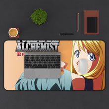 Load image into Gallery viewer, Anime FullMetal Alchemist Mouse Pad (Desk Mat) With Laptop
