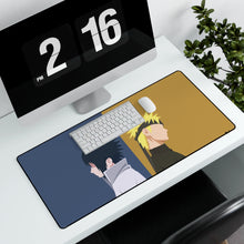Load image into Gallery viewer, Naruto and Sasuke wallpaper Mouse Pad (Desk Mat) With Laptop
