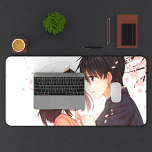 Load image into Gallery viewer, Katou, Tomoya Mouse Pad (Desk Mat) With Laptop
